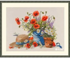Merejka Siuvinėjimo kryželiu rinkinys Vasaros natiurmortas 28x38 SK252