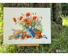 Merejka Siuvinėjimo kryželiu rinkinys Vasaros natiurmortas 28x38 SK252