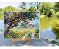 Merejka Siuvinėjimo kryželiu rinkinys Senas obuolių medis 29,5x38,5 cm SK255