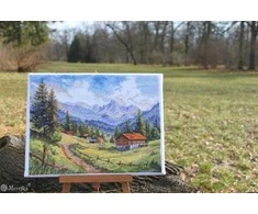 Merejka Kryželiu siuvinėjimo rinkinys "The Chamonix Valley" 30x39,5 SK244