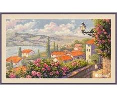 Merejka Siuvinėjimo kryželiu rinkinys "Vasaros šnabždesiai" 43,5x25 cm SK276