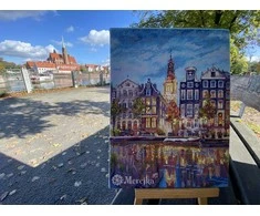 Merejka Skaičiuotos kryželių siuvinėjimo rinkinys "Amsterdam" 30x39,5 SK232