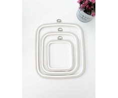 Nurge Pazarlama 12,5x14,5 cm kvadratinis lankelis (baltas) 230-11WHT