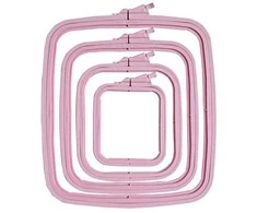 Nurge Pazarlama Nurge Kvadratiniai (Stačiakampiai) Plastikiniai Lankai 14,5*16,5 cm (rožinė) 170-12PI