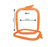 Nurge Pazarlama Nurge kvadratinis (stačiakampis) plastikinis lankas 19,5x22 cm (oranžinis) 170-13OR