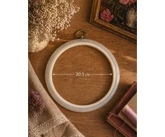 Nurge Pazarlama 20,5 cm apvalus „Flexi Hoop“ (skaidrus) 230-4TRANSP