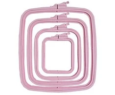 Nurge Pazarlama Nurge kvadratinis (stačiakampis) plastikinis lankelis 25x28 cm (rožinis) 170-14PI