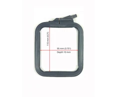 Nurge Pazarlama Nurge Kvadratiniai (Stačiakampiai) Plastikiniai Lankeliai 9.5*11 cm (pilki) 170-11GREY