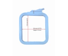 Nurge Pazarlama Nurge Kvadratiniai (Stačiakampiai) plastikiniai lankai 9,5*11 cm (mėlyni) 170-11BL