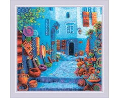 Riolis Kryželių siuvinėjimo rinkinys. „Maroko spalvos“ 40x40 cm SR2308