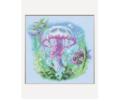Riolis Siuvinėjimo kryžiuku rinkinys "Kūdikis Medūza" 15x15 cm SRA1039