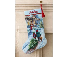 Dimensions Simplicity Creative Corp Rinkinys kryželiui. Kalėdinė tradicija kojinei 40,6 cm D70-08995