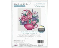 Dimensions Simplicity Creative Corp Kryželiu siuvinėjimo rinkinys Teacup House D70-65232