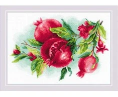 Riolis Kryželių siuvinėjimo rinkinys "Saldus Granatas" 30x21 SR2175