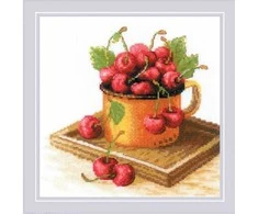 Riolis Siuvinėjimo kryželiu rinkinys "Prinokusi vyšnia" 20x20 SR2169