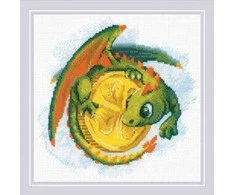 Riolis Kryželiu siuvinėjimo rinkinys "Sėkmės moneta" 20x20 SR2142