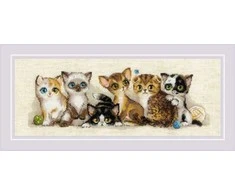 Riolis Kryželio siūlų rinkinys "Kačiukai" 40x15 SR2180
