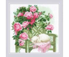 Riolis Kryželiu siuvinėjimo rinkinys "Saldūs sapnai" 30x30 SR2163