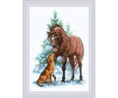 Riolis Kryželio siūlų rinkinys "Hey Buddy!" 21x30 SR2159