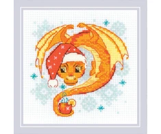 Riolis Kryželiu siuvinėjimo rinkinys Dragon Tea Time 15x15 SR2141