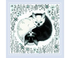 Riolis Kryželiu siuvinėjimo rinkinys Yin ir Yang 30x30 SR2150