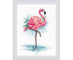 Riolis Siuvinėjimo rinkinys Žydintis flamingas 18x24 SR2117