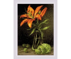 Riolis Kryželiu siuvinėjimo rinkinys Lily and Lime 15x21 SR2097