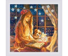 Riolis Kryželio dygsnio rinkinys "Magic Book" 25x25 cm SR2262