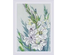 Riolis Kryželio rinkinys. "Baltosios gladiolės" 21x30 cm SR2297