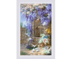 Riolis Kryželio siuvinėjimo rinkinys "Pavasaris pagal E. Bidou paveikslą" 30x50 cm SR2279
