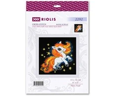 Riolis Kryželio siuvinėjimo rinkinys. "Ugninis kumeliukas" 15x15 cm SR2292