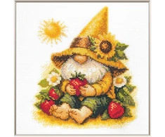 Riolis Siuvinėjimo kryželiu rinkinys "Saulėtas nykštukas" 20x20 cm SRA1043