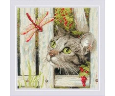 Riolis Kryželiu siuvinėjimo rinkinys. „Kas tu toks?“ 20x20 cm SR2289