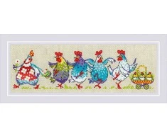Riolis Kryželių siuvinėjimo rinkinys "Čiū-čiū?!!!" 24x8 cm SR2266