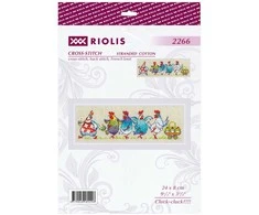 Riolis Kryželių siuvinėjimo rinkinys "Čiū-čiū?!!!" 24x8 cm SR2266