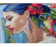 Riolis Siuvinėjimo kryželiu rinkinys "Motina Gamta. Tropikai" 40x30 cm SRA1027