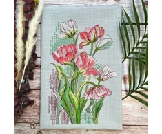 Riolis Siuvinėjimo kryželiu rinkinys "Grakščios tulpės" 21x30 cm SR2354