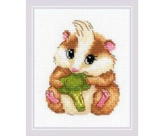Riolis Siuvinėjimo kryželiu rinkinys "Mielas Hamsteris" 13x16 SR2185