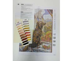 Riolis Kryželiu siuvinėjimo rinkinys "Eime pasivaikščioti!" 18x24 SR2256