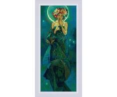 Riolis Siuvinėjimo kryželiu rinkinys "Mėnulis pagal A. Muchos paveikslą" 20x48 cm SR2340