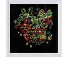 Riolis Kryželiu siuvinėjimo rinkinys Holiday Ornaments 25x25 SR2226