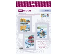 Riolis Siuvinėjimo kryželiu rinkinys "Prie ežero" 27x13 cm SR2328