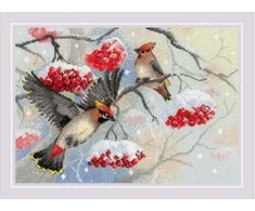 Riolis Siuvinėjimo kryželiu rinkinys "Žiemos šnabždesiai" 30x21 SR2207