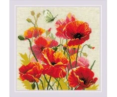 Riolis Kryželiu siuvinėjimo rinkinys „Liepsnos spalva“ 30x30 SR2214
