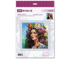 Riolis Kryželio siuvinėjimo rinkinys Floral Muse 30x30 SR2254