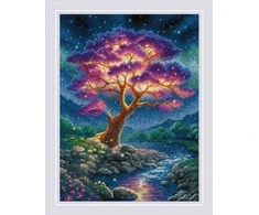 Riolis Kryželiu siuvinėjimo rinkinys „Paslaptinga visata“ 30x40 SR2240