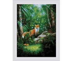 Riolis Siuvinėjimo kryželiu rinkinys "Lapė miške" 30x40 cm SR2251
