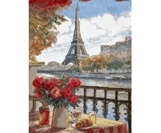 Riolis Kryželio siuvinėjimo rinkinys - Aine kolekcija "Sunny Paris" 30x40 cm SRA1013