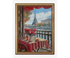 Riolis Kryželio siuvinėjimo rinkinys - Aine kolekcija "Sunny Paris" 30x40 cm SRA1013