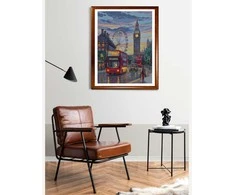 Riolis Kryželiu siuvinėjimo rinkinys - Aine kolekcija "Liūdna Londonas" 30x40 cm SRA1014
